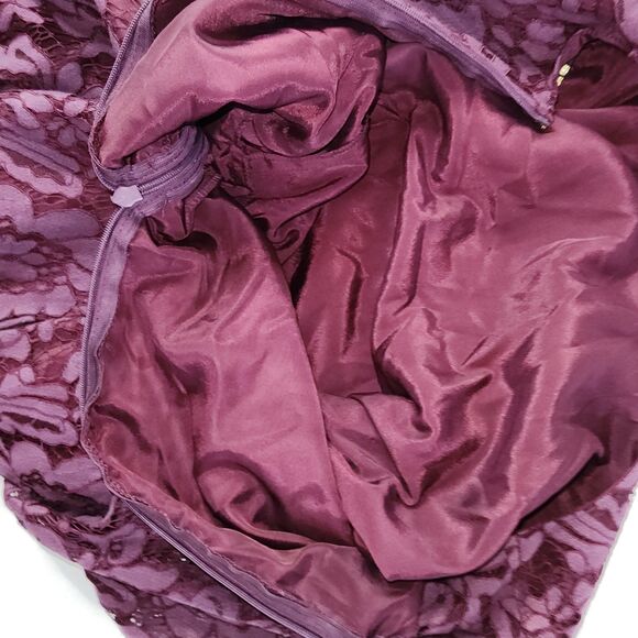 DO+BE Natasha Plum Lace Bell Sleeve Romper Size M - Picture 12 of 12